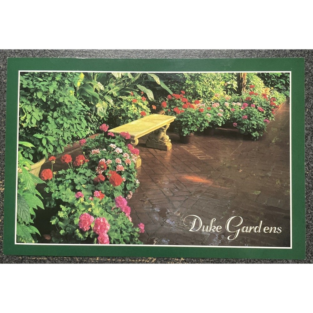 Postcard New Jersey Somerville Duke Gardens Semi Tropical Garden Unused